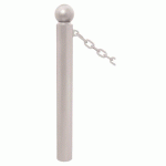 POTELET PROVINCE Ø114 MM CHAINES 1 ANNEAU BOULE GRIS 7044 - PROCITY