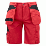 PROJOB 5535 SHORT PRIO POLYCOTON ROUGE - TAILLE 44