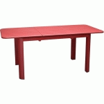 TABLE EN ALUMINIUM AVEC ALLONGE EOS 130-180 CM - ROUGE