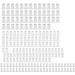 SJLERST - 200 PIÈCES ÉCROU À RIVET, ENSEMBLE D'ÉCROU D'INSERTION EN ALUMINIUM, ENSEMBLE D'ASSORTIMENT D'ÉCROU DE RIVET À GRAIN VERTICAL COMBINAISON