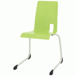 CHAISE COQUE SODA PIÈTEMENT LUGE ACIER - CARAMBOLE/BLANC - RODET