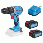 PERCEUSE VISSEUSE À PERCUSSION SANS FIL 20V - 55NM + 2 BATTERIES 4AH - FCD2002LX-2B1C LEMAN