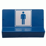 SIGNALÉTIQUE WC PMR - BRAILLE ET GRAVURE (HOMMES)