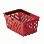 1801565080 - PANIER EMPILABLE SHOPPING BASKET, 19L, POLYPRO, ROUGE
