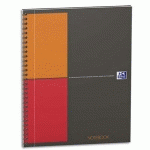 CAHIER OXFORD NOTEBOOK I-CONNECT - COUVERTURE RIGIDE - SPIRALE - 160 PAGES -  18,5 X 25 CM - 5X5
