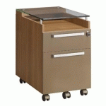 CAISSON MOBILE 2 TIROIRS SLIVER NOYER