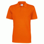 COTTOVER POLO MANCHES COURTES HOMME - CERTIFIÉ GOTS ORANGE - TAILLE XXXXL