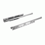 COULISSES QUADRO 25 2D SILENT SYSTEM 350 MM - SORTIE PARTIELLE HETTICH