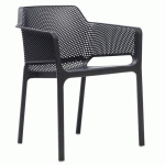 FAUTEUIL POLYPROPYLÈNE NET ANTHRACITE - STAMP