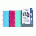 LOT DE 10 - PROTÈGE-DOCUMENTS PERSONNALISABLE VIQUEL GÉODE POLYPROPYLÈNE TRANSLUCIDE A4+ 25 POCHETTES - 50 VUES