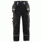 PANTALON ARTISAN RETARDANT FLAMME NOIR/GRIS TAILLE 48C - BLAKLADER