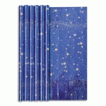 PAPIER CIEL ÉTOILÉ 60G, 1,50X0,70M EN CARTON PRÉS. DE 30 RLX - BLEU NUIT - LOT DE 30