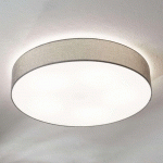 EGLO PLAFONNIER GRIS PASTERI AVEC ABAT-JOUR EN LIN 76 CM