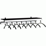 PORTEMANTEAU MURAL NOIR LARGEUR:100 CM - GARDELUX BY HERMETA