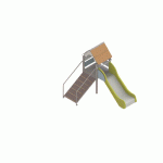 STRUCTURE FRIPOUNETTE BABY-GLISSE - ACIER - SCELL - INOX - ORANGE/BLEU-WIKI CAT - MANUTAN COLLECTIVITÉS