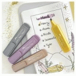 FABER-CASTELL SURLIGNEUR TEXTLINER 46 METALLIC, BLEU - LOT DE 16