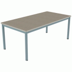 TABLE CARÉLIE MOB 160X80 T4 STR POLY. ÉRABLE G. BEIGE/LAGON - MOBIDECOR