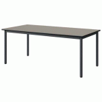 TABLE MALIBU 160X80 T4 4P STRA GRIS U727/NOIR GRIS 7016