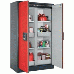 ARMOIRE SÉCURITÉ Q-CLASSIC-90 Q90.195.120.MM GRIS/ROUGE