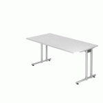 BUREAU FIXE 120 CM SÉRIE B GRIS - HAMMERBACHER