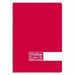 CAHIER MATERNELLE PIQÛRE - 17 X 22 CM - 32 PAGES SEYES - COUVERTURE POLYPRO ROUGE - LOT DE 10