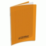 CAHIER PIQÛRE CONQUERANT CLASSIQUE - COUVERTURE POLYPROPYLENE - 90 G - 17 X 22 - 32 PAGES - SEYES - ORANGE