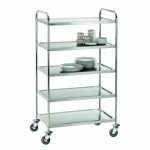 CHARIOT DE SERVICE INOX 5 PLATEAUX BARTSCHER