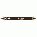 LOT DE 5 - MARQUEUR DE TUYAUTERIE - XYLÈNE - NFX 08-105 - VINYLE - NFX 08-105 450 X 52 MM