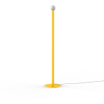 PURO LAMPADAIRE, 1X E27, MAX 42W, MÉTAL, JAUNE, D.4CM H.165CM 40 JAUNE - RAL 1018 - JAUNE - RAL 1018 - LUMICOM