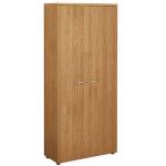 MEUBLE HAUT PORTES BATTANTES  - L.80 X 35 X H. 180,5 CM - FINITION AULNE