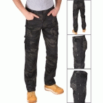 PANTALON DE TRAVAIL CAMOUFLAGE CERVA L VERT