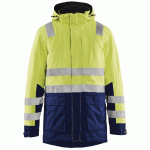 PARKA HAUTE-VISIBILITÉ JAUNE FLUORESCENT/MARINE TAILLE XXXL - MANUTAN COLLECTIVITÉS