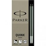 PARKER ETUI DE 5 CARTOUCHES LONGUES QUINK ENCRE NOIR