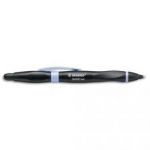 STABILO STYLO BILLE SMARTBALL POUR GAUCHER AVEC PTE STYLET ÉCRAN TACTILE, CORPS NOIR/BLEU ENCRE NOIRE