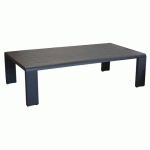 TABLE BASSE CORDOUAN FIXE ALU GRAPHITE - PROLOISIRS