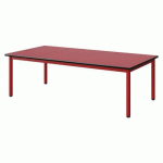 TABLE MALIBU 160X80 T1 4P ST ANTIB ROUG U321/NOIR ROUGE 3020