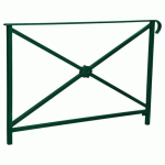 BARRIÈRE HÉRITAGE ROSACE 1.50 M SIMPLE CROSSE - VERT 6005 - PROCITY