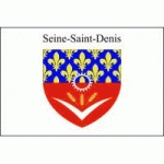 DRAPEAU SEINE SAINT DENIS : DIMENSIONS - 50 X 75 CM