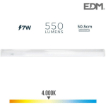 EDM - RÉGLETTE LED CONNECTABLE 50,5CM - 7W - 600LM - 4000K - 31695