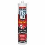 MASTIC COLLE FIX ALL HIGH TACK BRUN CARTOUCHE 290ML - SOUDAL - 100274