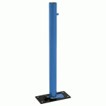 POTELET RABATTABLE SOLIBLOC Ø 76 MM INOX BROSSÉ - BLEU 5010 - PROCITY