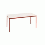 TABLE DE BUREAU MULTI-USAGE ÉCO GRIS 180 X 80 CM PIEDS ROUGE