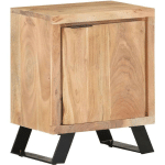 TABLE DE CHEVET 40X30X50 CM BOIS D'ACACIA AVEC BORD NATUREL