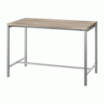 TABLE HAUTE BOXY H 107 X L 160 X 80 CM ORME PIÉTEMENT MÉTAL ALUMINIUM