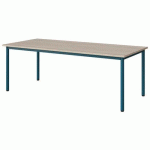 TABLE MALIBU 180X80 T4 4P STRA ABS ACACIA/BLEU 5025