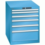 ARMOIRE BLEU CLAIR 564X725X700 AVEC 6 TIR. 75KG _ 14.352.010 - LISTA