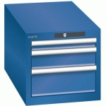 ARMOIRE BLEU GENT. 411X725X383 AVEC 3 TIR. 75KG _ 78.439.090 - LISTA