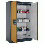 ARMOIRE SÉCURITÉ Q-PEGASUS-90 Q90.195.120.WDAC GRIS/JAUNE - MANUTAN COLLECTIVITÉS