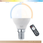 LED AMPOULES LMLEDE14 OPALE Ø4,5CM L: 9 CM AVEC TÉLÉCOMMANDE