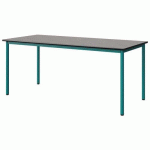 TABLE MALIBU 180X80 T6 4P STRA BÉTON F186/NOIR BLEU 5018